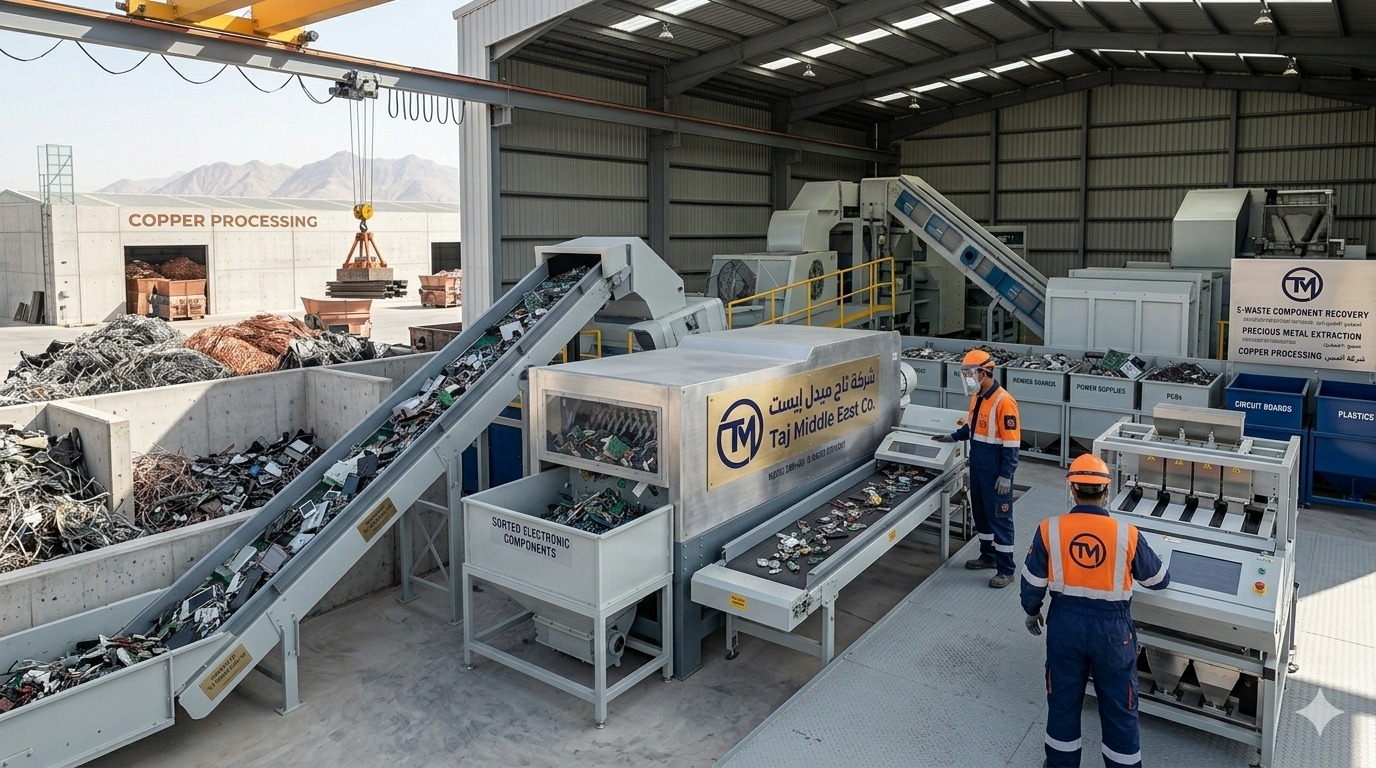 Industrial recycling and scrap processing